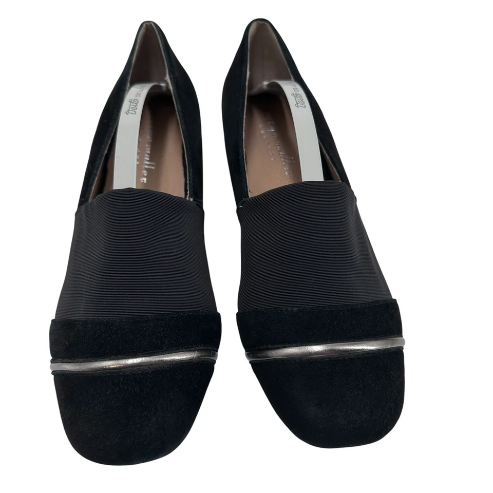 Mocasín Gobi Betty Muller Concept para mujer talla 6,5 M gamuza negra con estaño Foto 2 de 4