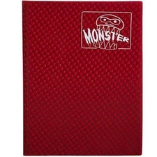 Monster Binder - 9 Pocket Trading Card Album - Holofoil Red Anti-Theft  