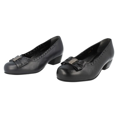 Damenschuhe Da Bella by Easy B schwarz/marine Slipper mit Absatz: Judith
