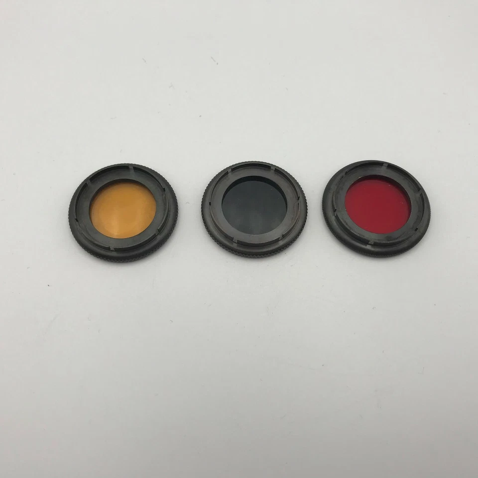 Green Red Yellow Camera Lens Filters? Glass Not Sure Steampunk Vintage Set HELP - Image 2 of 4