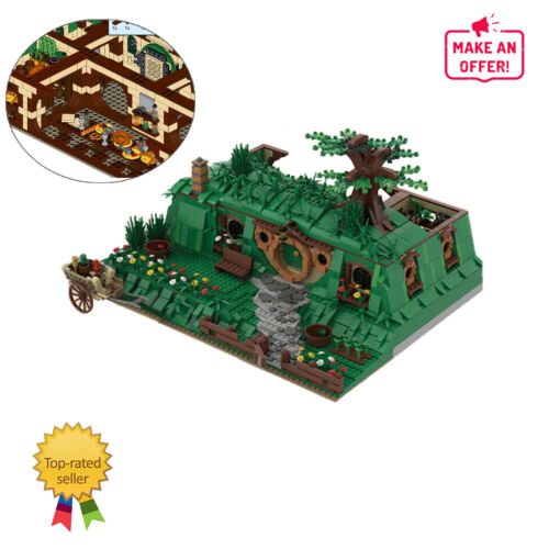 Bag End Iconic Tavern Cave Modular Building Blocks Movie MOC Brick Model Toy Set - Picture 2 of 7