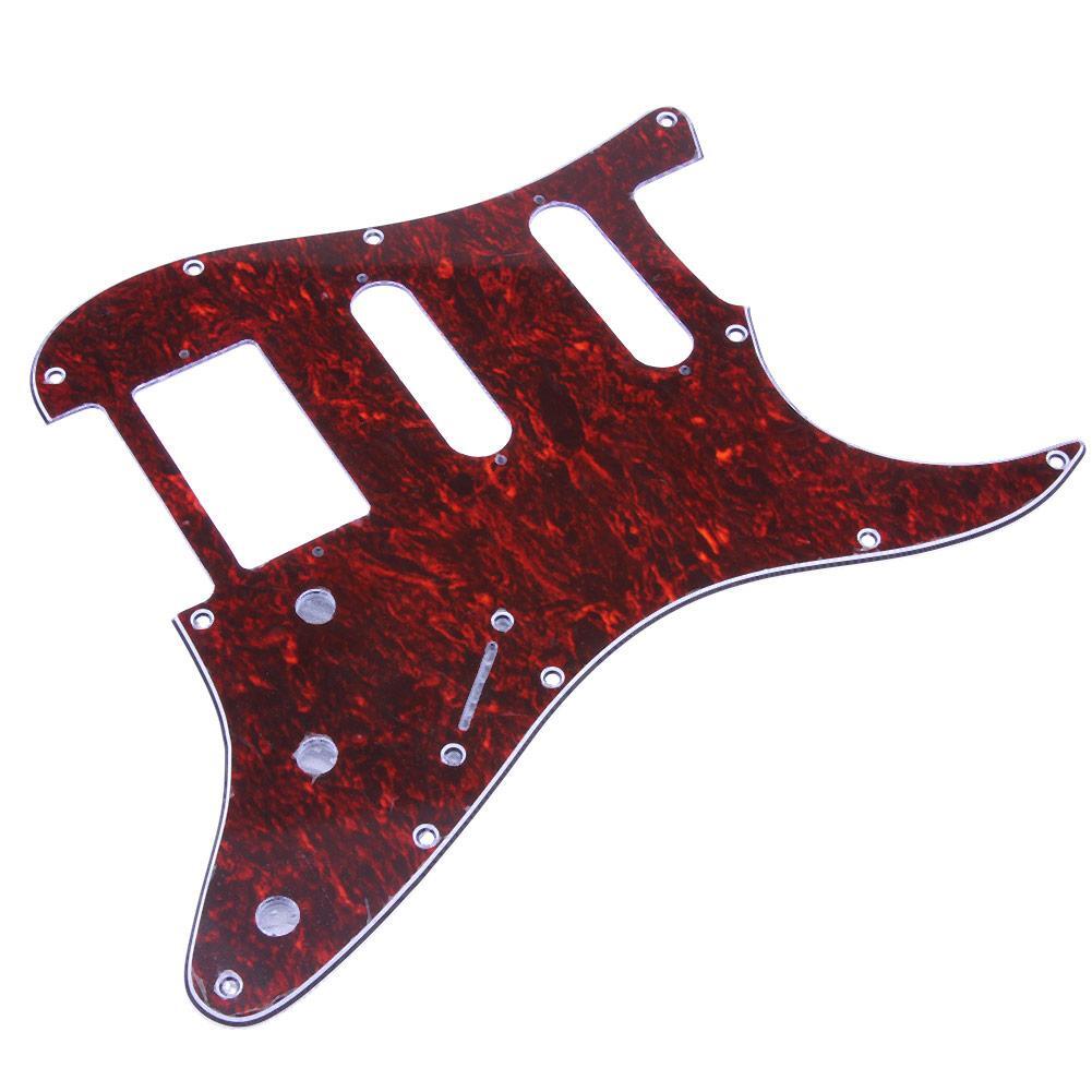 Strat Pickguard Red Pearl (H-S-S) - DPP ST RDP HSS - Foto 13