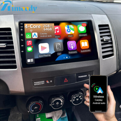 CarPlay For Mitsubishi Outlander 2006-2012 9'' Android 13 Car Stereo Radio 2+64GB