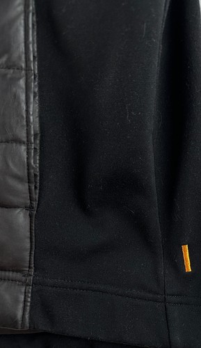 Lucy Goose Down Puffer Vest Womens medium Black Full Zip Pockets Down side panel - Picture 6 of 15