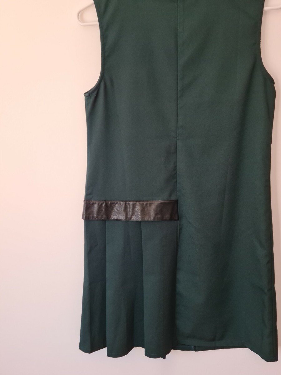 Zalora Collection Womens Shift Dress Olive Green M Pleated Leather Waist  Band | eBay UK
