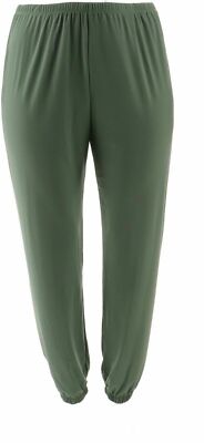 Slinky  Brand Solid Knit Harem Pant 656-758 Spring Olive, 3X