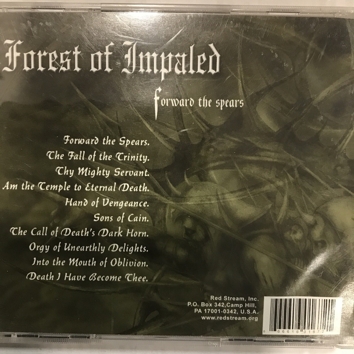 洋楽 IMPALED'S Forest Of Impaled – Forward The Spears CD 2003 Red Stream