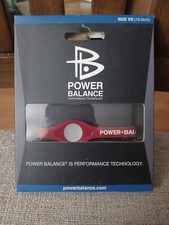 Power Balance Energy Bracelet Size Xsmall Color Red with White Print