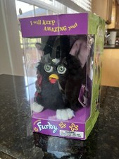 ORIGINAL FURBY 1998 ALL BLACK, AKA 'WITCHES CAT' NEW IN BOX VERY RARE