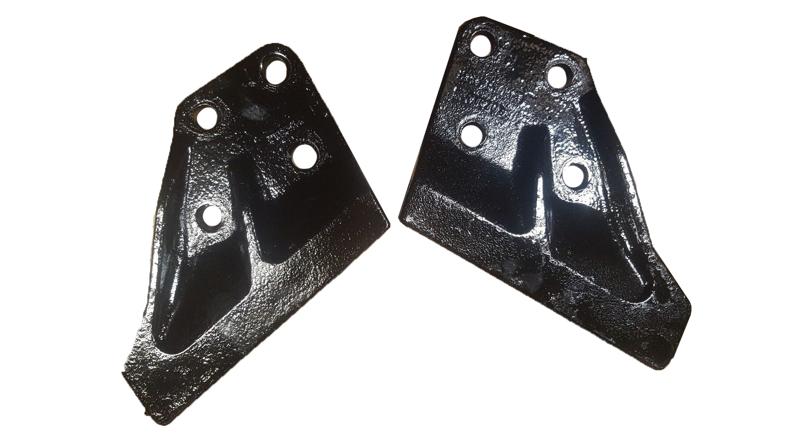 New Bolt on Side Cutters for Backhoe Buckets Set of 2 w/ Mounting