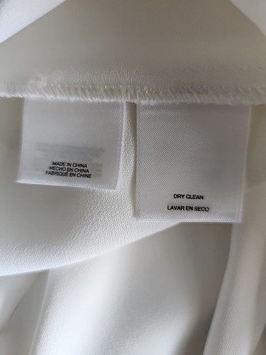 ANNE KLEIN Women's Sleeveless White Diagonal Hem Round Neck Top Size 8 JT01 - Picture 11 of 12
