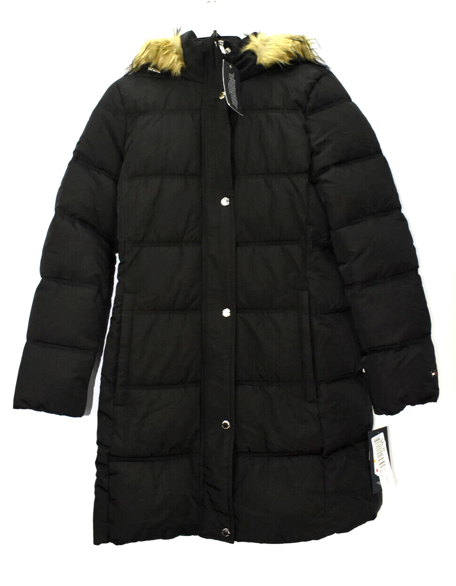 Tommy hilfiger top women's black coat