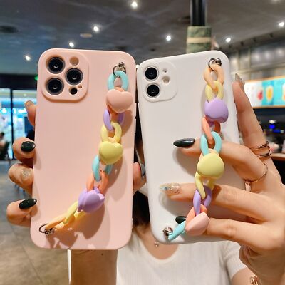 For Samsung Galaxy A Series Rainbow Bracelet Soft Phone Case Cover Shell (K01)