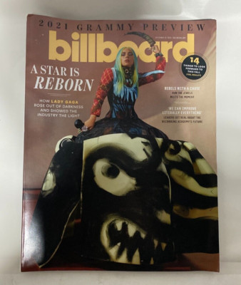 Rare Billboard Magazine Sept 2020/ 2021 grammy preview/ Lady gaga star is reborn