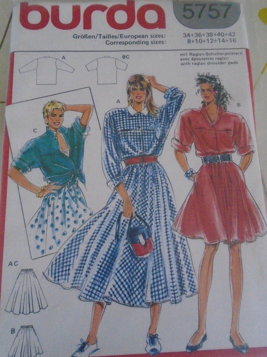 Patron Burda Jupe à Bavette Ou Ceinture Large - Tailles 34 à 46