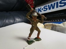 Grey Iron G19 G019 Lead Soldier with Gun Over Head