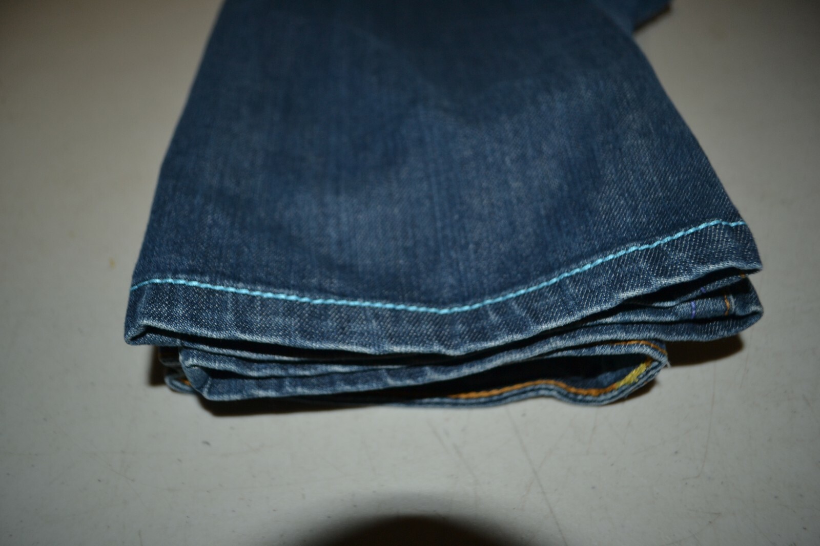 True Religion Women's Straight Thick Stitch No Pocket Flaps Blue Jeans Sz 28x31 thumbnail 12