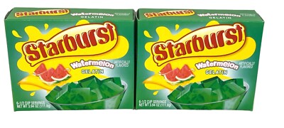Starburst Watermelon Gelatin Dessert 3.94 oz ( 2 Boxes )