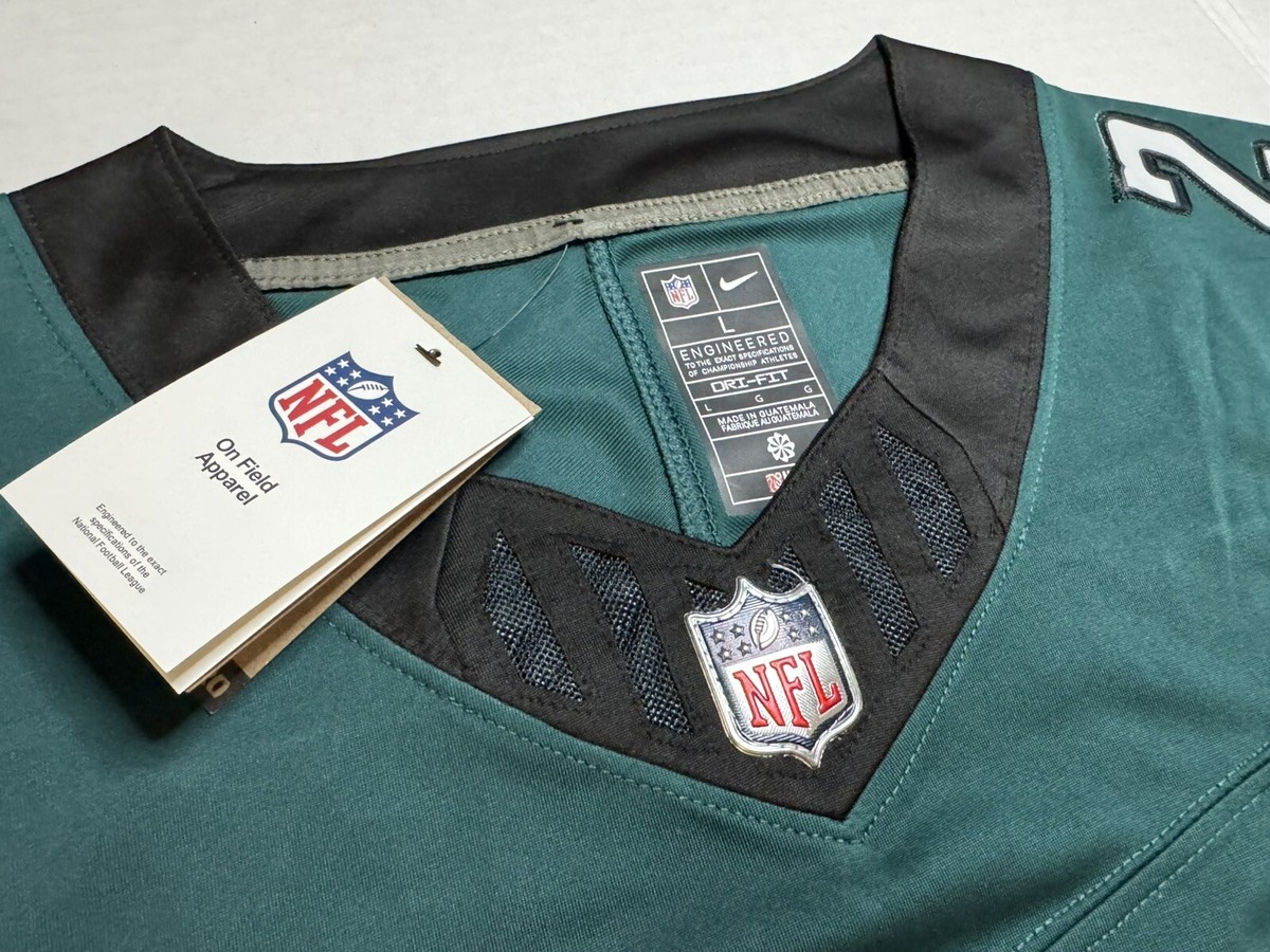 Large Saquon Barkley #26 Vapor FUSE Jersey Midnight Green Elite