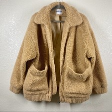 I.am.gia Women's Size Extra Small Teddy Pixie Coat Caramel Blogger Fave
