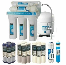 5 Stage Reverse Osmosis Drinking Water System RO Home Purifier 15 TOTAL FILTERS