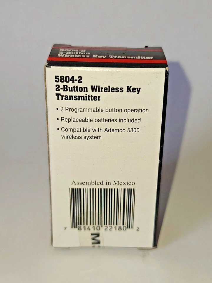 ADEMCO 5804-2 БЕСПРОВОДНОЙ КЛЮЧ ПЕРЕДАТЧИК 2 КНОПКИ (НОВЫЙ) - Изображение 4 из 4
