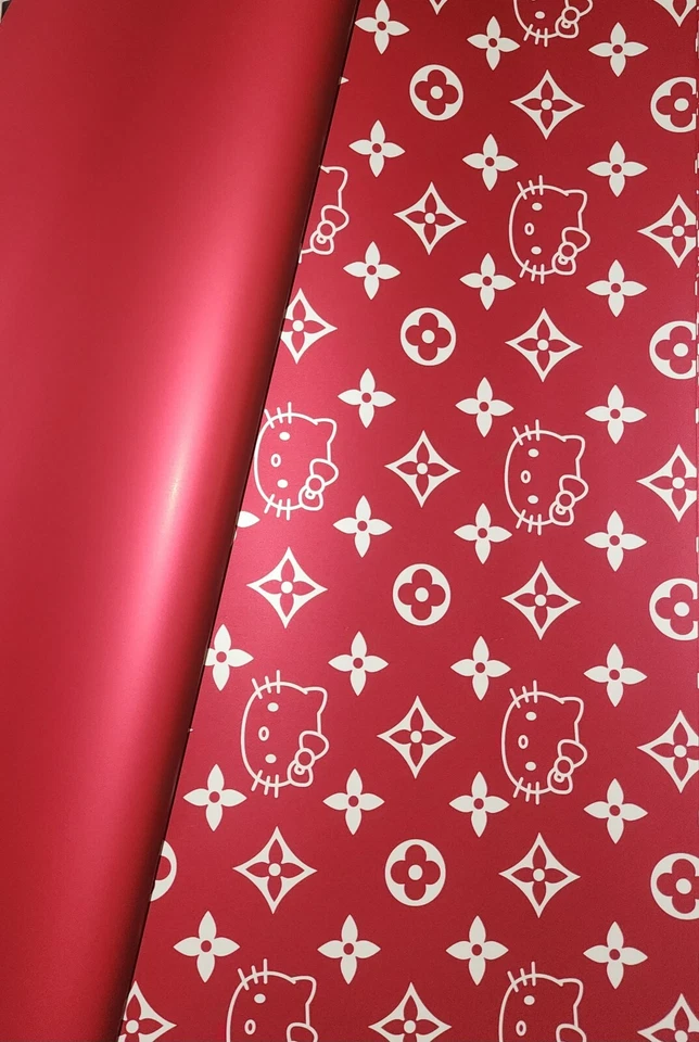 Papel Coreano/Double Sided Color Flower Wrapping Paper Waterproof Hello Kitty - Image 3 of 4