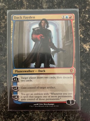 MTG - Dack Fayden - Conspiracy - Foil English VLP to NM Magic Planeswalker