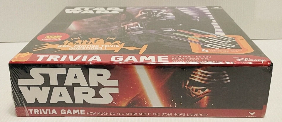 Star Wars Trivia Juego 650+ Preguntas 4 Rompecabezas Sable de Luz NUEVO Precintado Cardenal. Foto 2 de 4