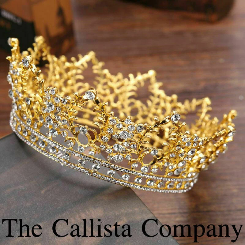 THE CALLISTA COMPANY, CORONA COMPLETA REDONDA ESTRÁS CRISTAL DESFILE (PLATA) ✓ Foto 2 de 2