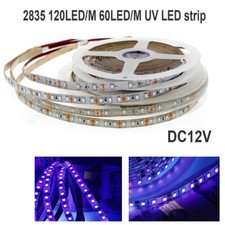 2835 60LEDs/m 120LEDs/m UV Purple led strip light DC12V Ultraviolet LED Tape