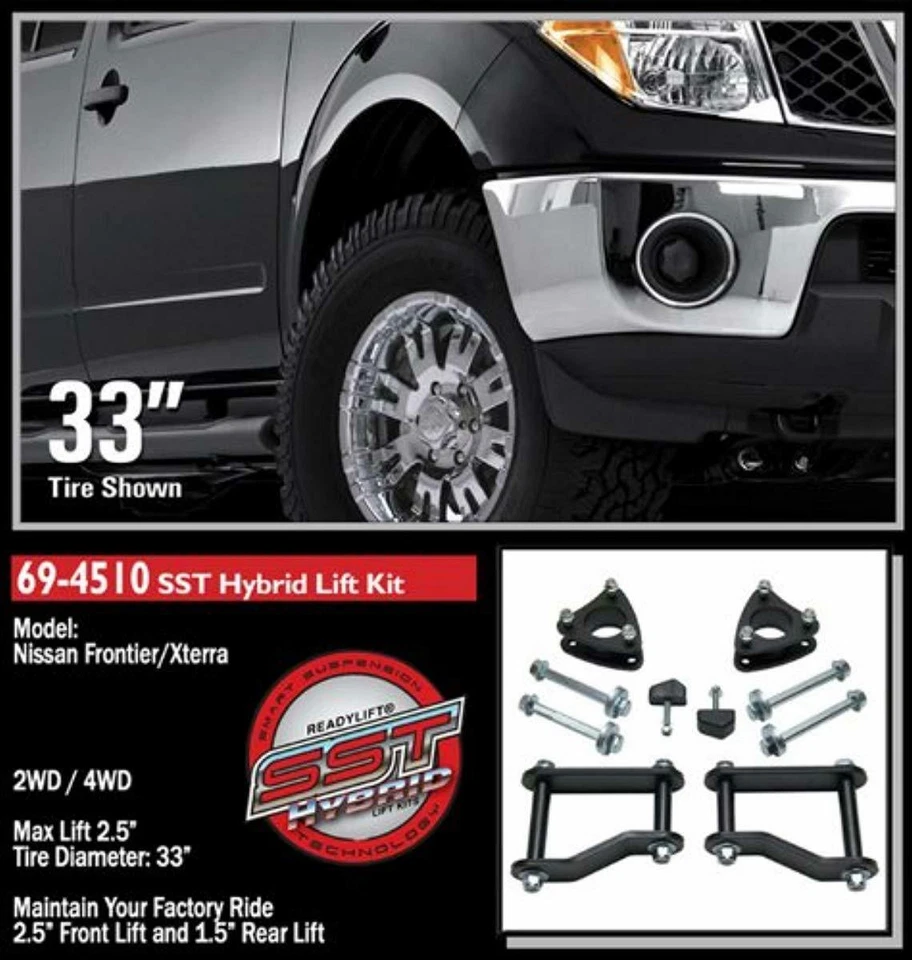 ReadyLift 69-4510 2.5" Sst Lift Kit for 2005-2019 Nissan Frontier/Xterra/Equator - Image 3 of 4