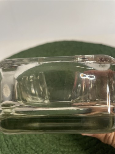 Vintage Unique large clear glass art deco ash tray Art Deco - Picture 6 of 7