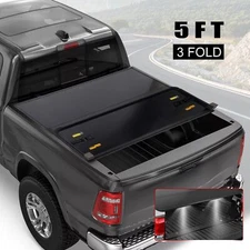 5.2FT Hard Tri-Fold for 2017-2025 Honda Ridgeline Tonneau Cover Truck Bed