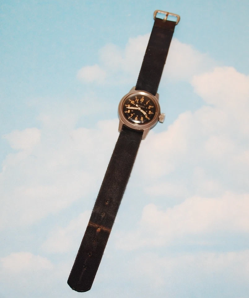 Relógio de pulso de aço inoxidável militar original Bulova Navigator A17A MIL-W-6433A EUA - Imagem 3 de 4