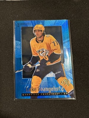 2023-24 Skybox Ex2000 Rookies Luke Evangelista Blue Credentials #206/299