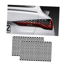 2PCS Car Rear Tail Light Lamp Stickers Honeycomb Type Decal, Carbon Fiber