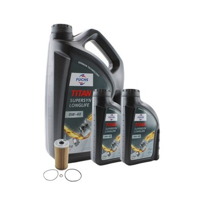 7L Fuchs TITAN SuperSyn LL 0W-40 Mann Engine Oil Change Kit for R129 SL500 V8
