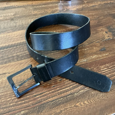 #ad Carhartt Men#x27;s Leather Belt Black Size 40 Model 2203 $19.90
