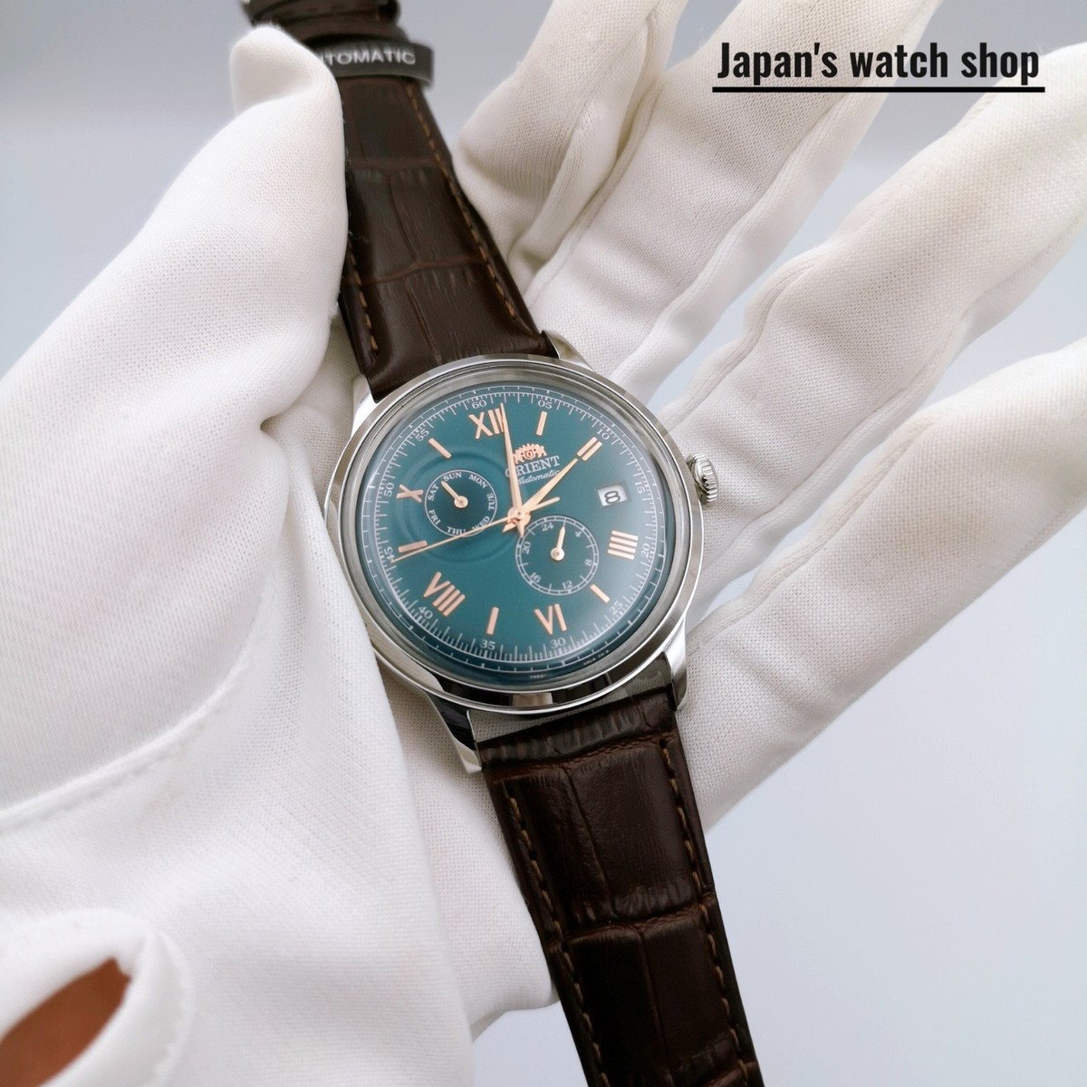 Orient Bambino Classic Men's Green Dial Watch RN-AK0703E for sale