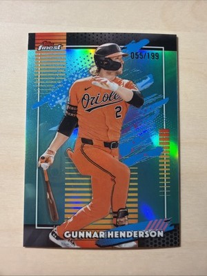 Topps Finest 2026 Gunner Henderson Aqua Refractor Rare /199.￼