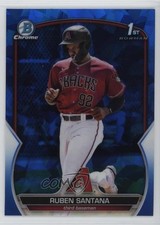 2023 Bowman Sapphire Edition Chrome Prospects Ruben Santana #BCP-42 1k9t