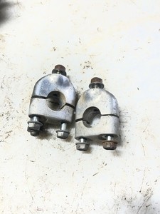 93-05 Honda TRX90 OEM Handlebar Riser Mount Clamp Handle Bar Left Right