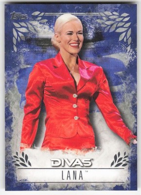 2016 Topps WWE Undisputed Divas Revolution Blue /25 Lana #DR-19