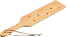 13.1Inch Bamboo Paddle with Airflow Holes,Solid Durable Wooden Lightweight Paddl