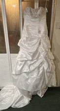Mori Lee Wedding Dress Bridal Gown Beaded Embellished Strapless Size 12