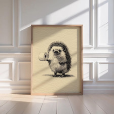 Funny Frog Bathroom Wall Art Retro Printable Cottagecore Wall Decor Print