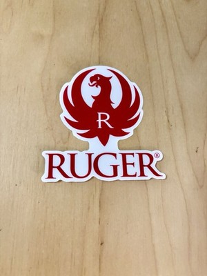 Ruger Red Phoenix Vinyl Clear Sticker Logo Decal 3'' Gun Firearm USA High Quality