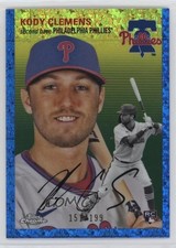 2023 Chrome Platinum Anniversary Blue Mini-Diamond Refractor Kody Clemens 1od0