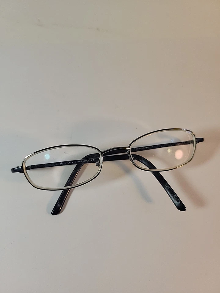 Marcos de gafas azules de acero inoxidable vintage Ralph Lauren para mujer RL1503 hechos en Italia Foto 2 de 4